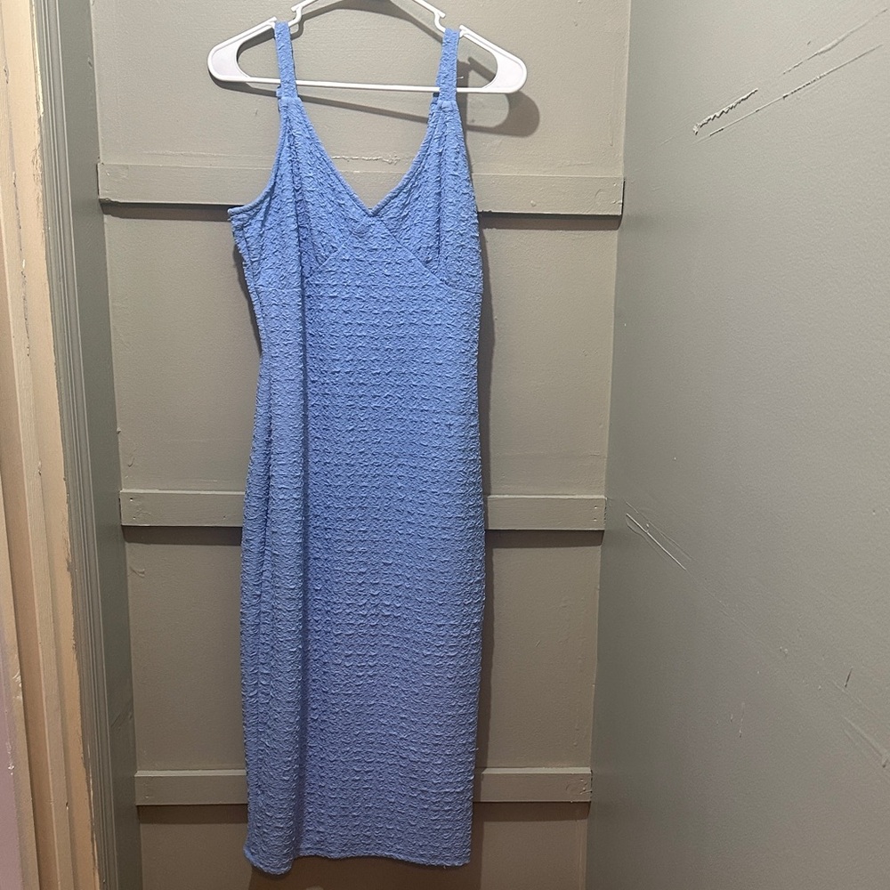 Elegant Blue Women's Dress